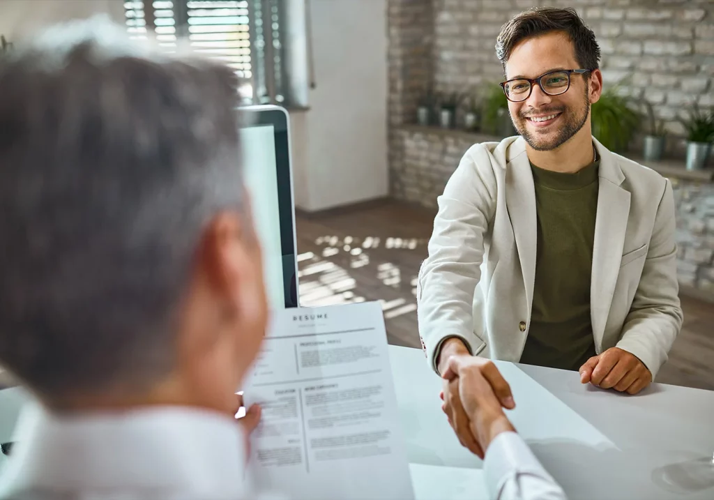 Entretien d'embauche positif