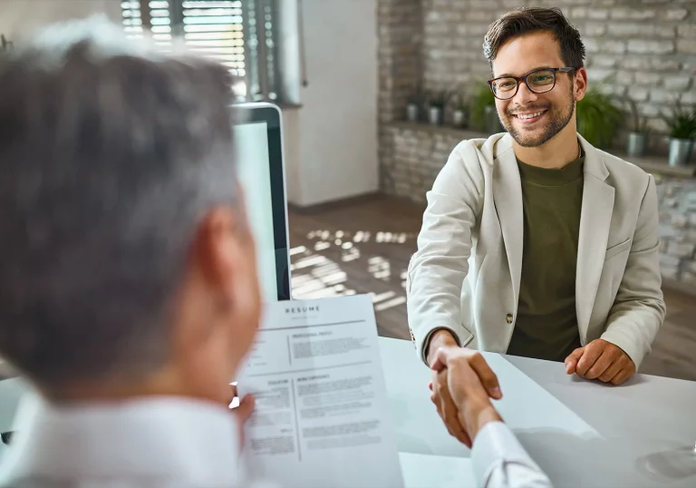 Entretien d'embauche positif